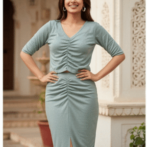 Stylish Smoke Top&Skirt Top&Skirt for Women