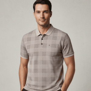 Trendy Tan Printed Polo Mens Polo T-Shirt for Men