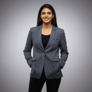 Elegant Ash Grey Casual Blazer for Women