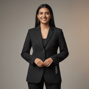 Elegant Black Casual Blazer for Women