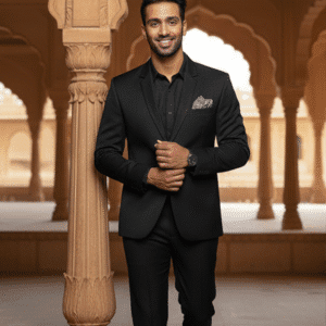 Modern Black Casual Mens Blazer for Men