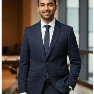 Classic Blue Casual Mens Blazer for Men