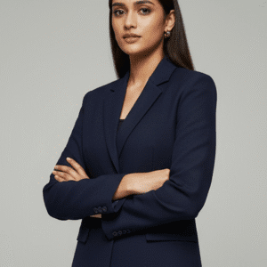 Elegant Navy Formal Blazer for Women