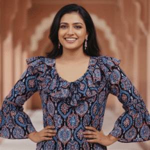 Stylish Black Printed Top for Women