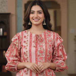 Stylish Pink Printed Top for Women