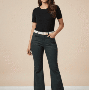 Trendy Blue Wide Leg Jeans for Women