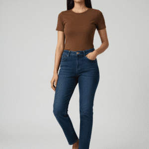 Trendy Blue Stright Fit Jeans for Women