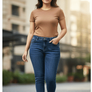 Trendy Blue Skinny Fit Jeans for Women