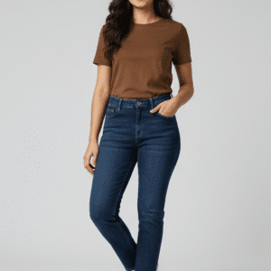 Trendy Blue Stright Fit Jeans for Women