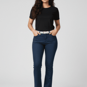 Trendy Dark Blue Stright Fit Jeans for Women