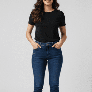 Trendy Blue Stright Fit Jeans for Women