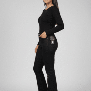 Trendy Black Boot Cut Jeans for Women