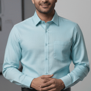 Premium Sky Blue Plain Mens Formal Pants for Men