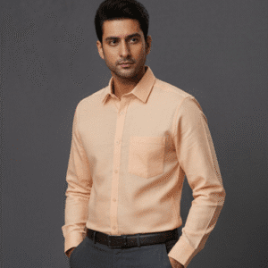 Exclusive Orange Plain Mens Formal Pants for Men