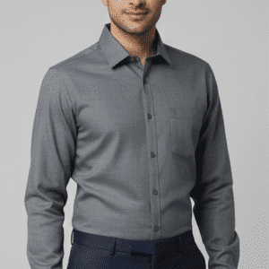 Elegant Grey Plain Mens Formal Pants for Men