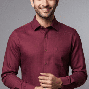 Exclusive Wine Plain Mens Formal Pants for Men