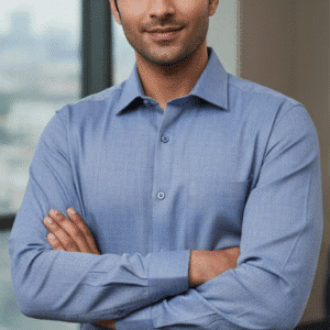 Modern Blue Plain Mens Formal Pants for Men