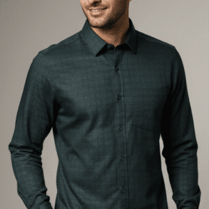 Refined Green Printed Mens Formal Pants for Men