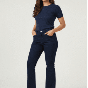 Trendy Black Stright Fit Jeans for Women