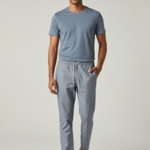 Premium Light Blue Casual Mens Trouser for Men