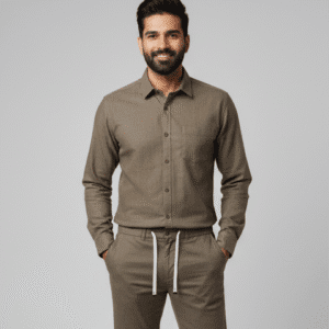 Stylish Khaki Casual Mens Trouser for Men