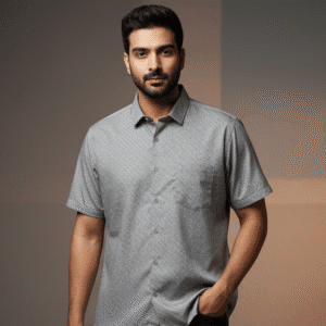 Trendy Pista Doted Half Sleeves Formal Shirt Mens Shirts for Men