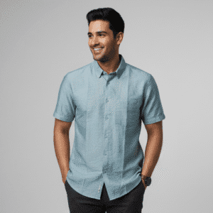 Premium Sky Blue Casual Mens Shirts for Men