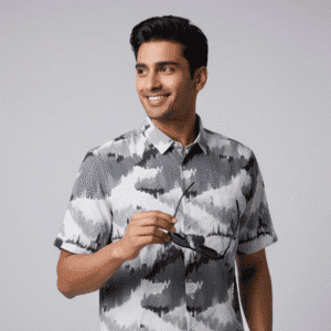 Smart Olive Green Casual Mens Shirts for Men