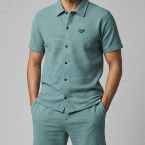 Trendy Pista Plain Lining Mens Cord-Set for Men