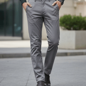 Trendy Brown Narrow Fit Mens Formal Pants for Men