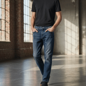 Trendy Blue Straight Fit Mens Jeans for Men