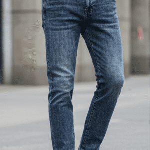 Modern Light Blue Narrow Fit Mens Jeans for Men