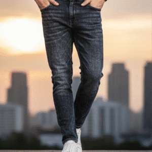 Refined Blue Narrow Fit Mens Jeans for Men