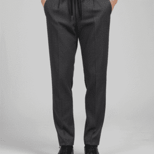 Elegant Dark Grey Casual Plain Mens Pant for Men