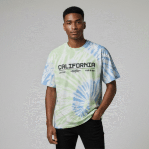 Refined Green Printed Mens T-Shirt for Men