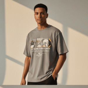 Classic Dar Green Front Printed Mens T-Shirt for Men