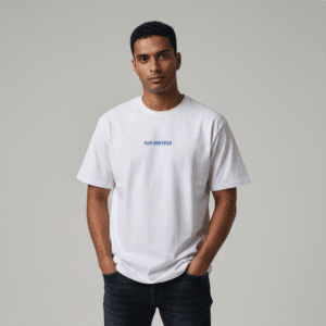 Premium White Plain Mens T-Shirt for Men