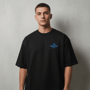 Premium Black Back Printed Mens T-Shirt for Men