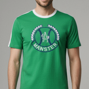 Elegant Parrot Green Front Printed Mens T-Shirt for Men