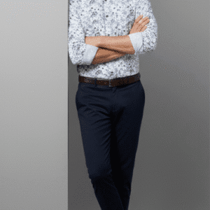 Refined White Printed Full Sleeves Mens Shirt for Men