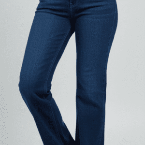 Trendy Dark Blue Straight Fit Jeans for Women