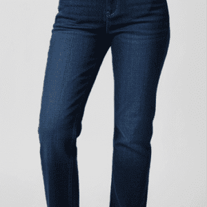 Trendy Navy Blue Straight Fit Jeans for Women