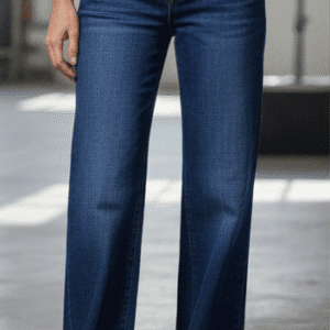 Trendy Dark Blue Straight Fit Jeans for Women