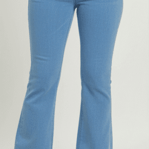 Trendy Light Blue Boot Cut Jeans for Women
