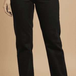 Trendy Black Straight Fit Jeans for Women