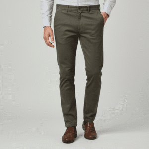 Stylish Olive Green Ankal Fit Mens Pants for Men