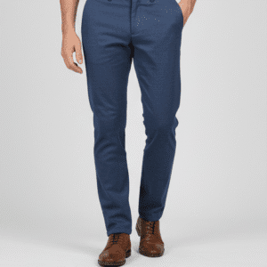 Refined Royal Blue Narrow Fit Mens Pants for Men