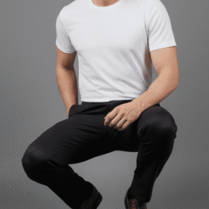 Exclusive Black Narrow Fit Mens Pants for Men