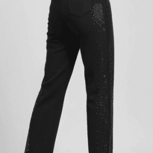 Elegant Black Straight Fit Party W/Jeggings for Women