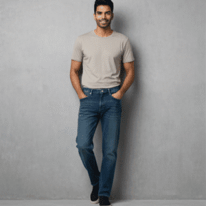 Exclusive Blue Satraight Fit Mens Jeans for Men
